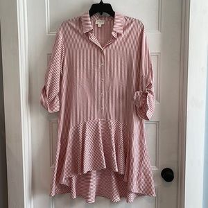 NWOT Everly Womens Hi low strip dress | size small | D-11